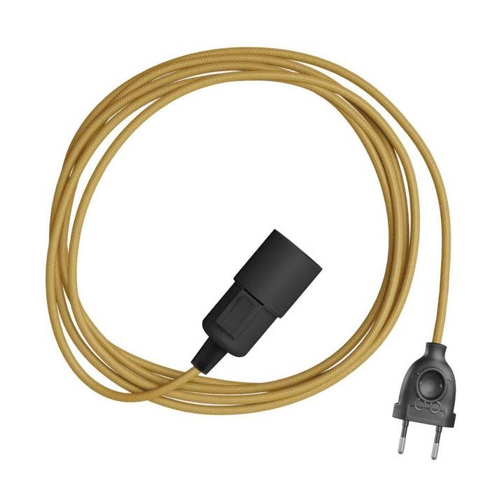 Snake - Plug-in lamp with colored fabric cable for wholesale by LIGHTINUP S.R.L.