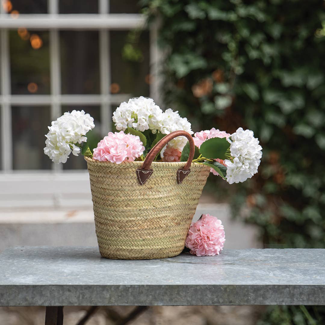 Willow Group - Wholesale Tote Bag - Women's - Oval Straw Tote w/ Leather Side Handles1