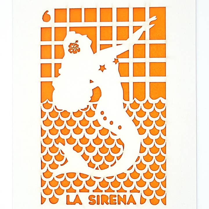 two hermanas - Wholesale Everyday Greeting Card - La Sirena - loteria3