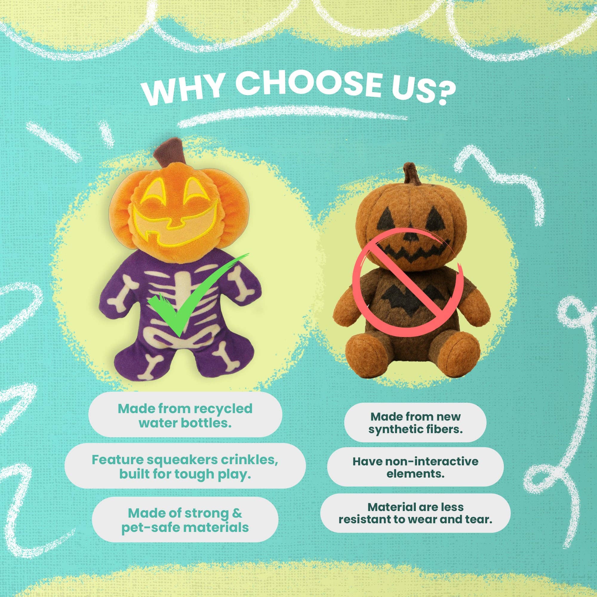 SnugArooz - Wholesale Pet Plush Toy - Dog - Jack the Skeleton3