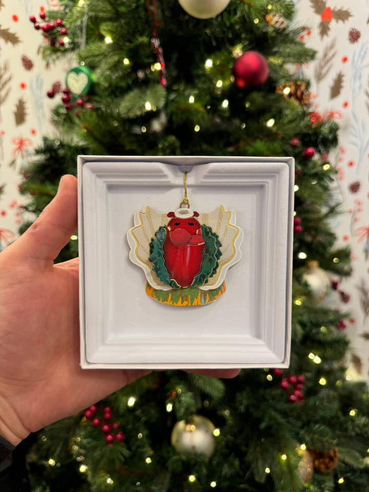 THE LOBSTER BABY JESUS ORNAMENT | CHRISTMAS TREE ORNAMENT for wholesale by Lobster Nativity Scene