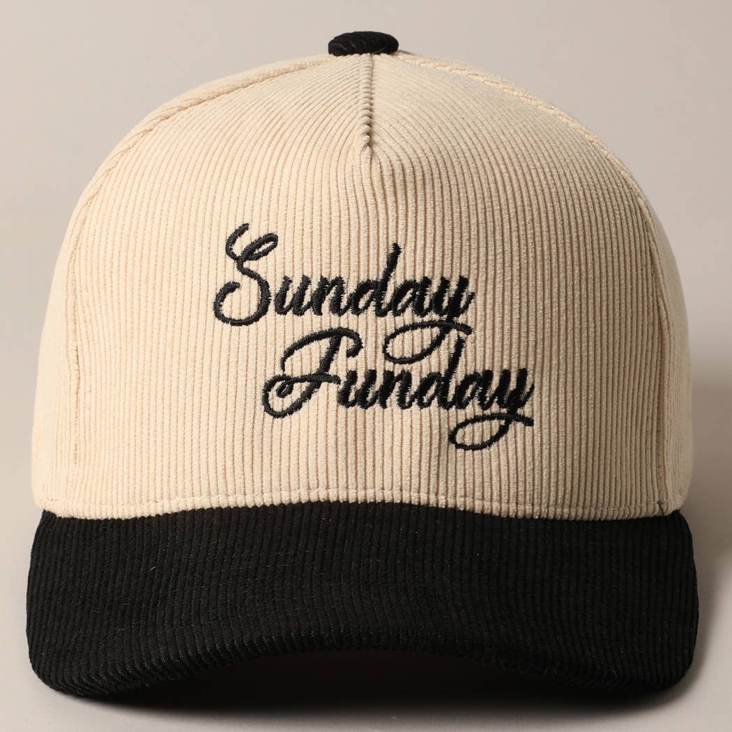 Fashion City - Wholesale Baseball Cap - Unisex - Sunday Funday Corduroy Trucker Baseball Cap21