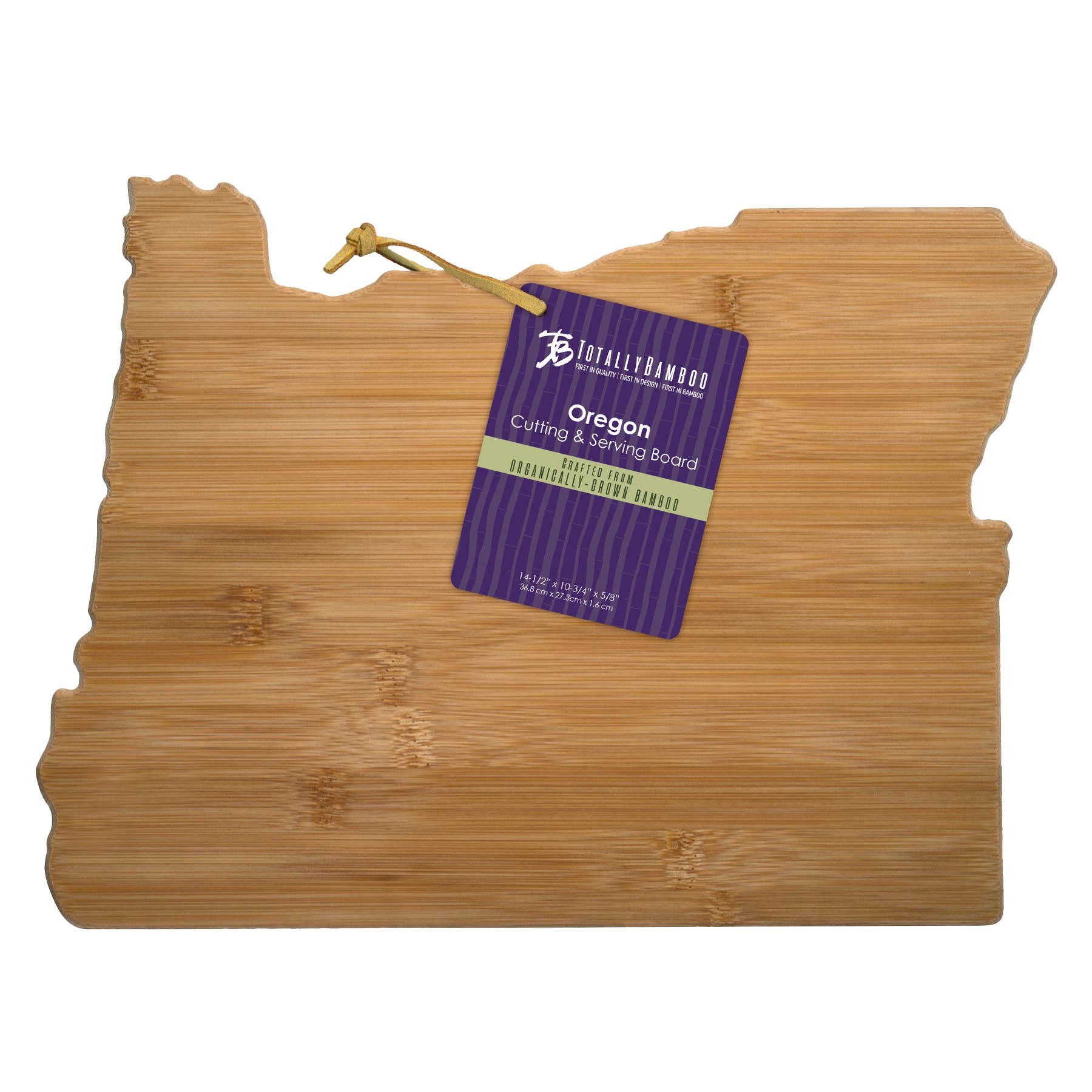 Totally Bamboo - Wholesale Cutting Board - Oregon State-Shaped Bamboo Serving & Cutting Board1