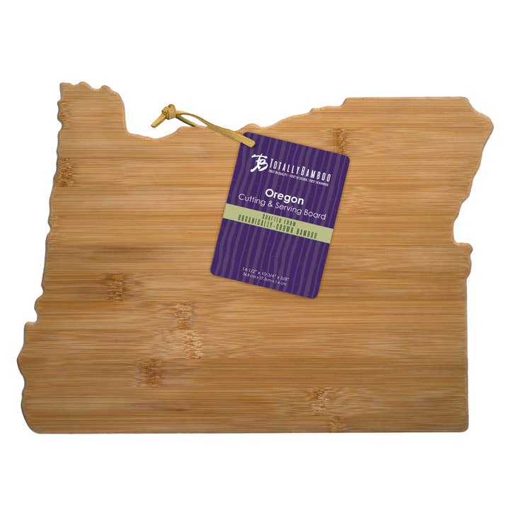 Totally Bamboo - Wholesale Cutting Board - Oregon State-Shaped Bamboo Serving & Cutting Board1