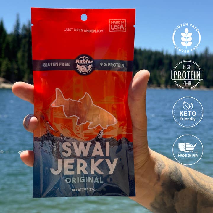 Rublev Corp - Wholesale Jerky - Rublev Swai Jerky - Original, Made in USA, 2 oz2