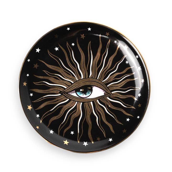 Plat rond en céramique Pop Art pour la vente par Spitfire Girl