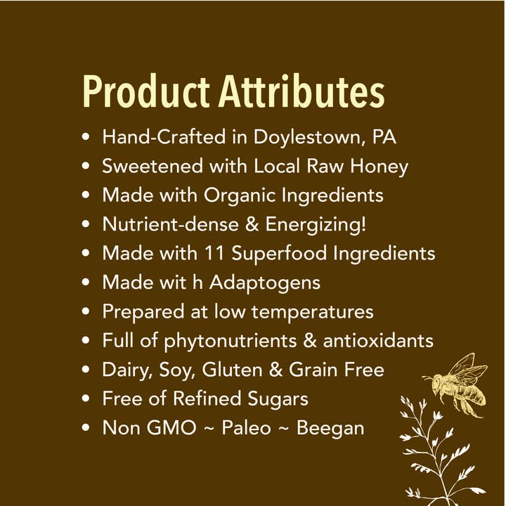 LUV Superfoods - Wholesale Chocolate Covered Sweets - Tahini Crunch +Ashwagandha Superfood Dark Chocolate Cups
