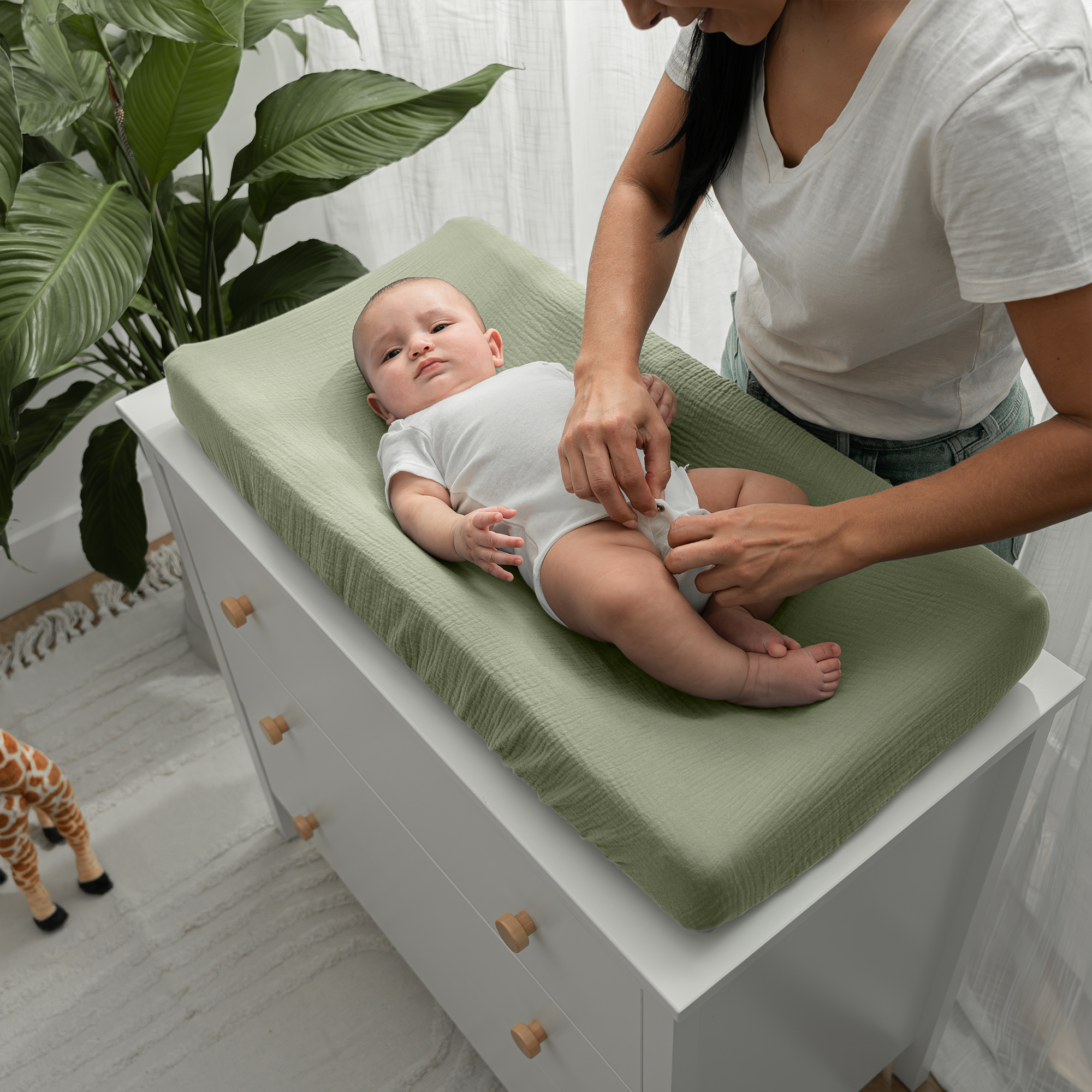 Comfy Cubs - Wholesale Changing Mat/Pad Cover - Baby - Muslin Fitted Changing Pad Cover Universal Fit by Comfy Cubs25