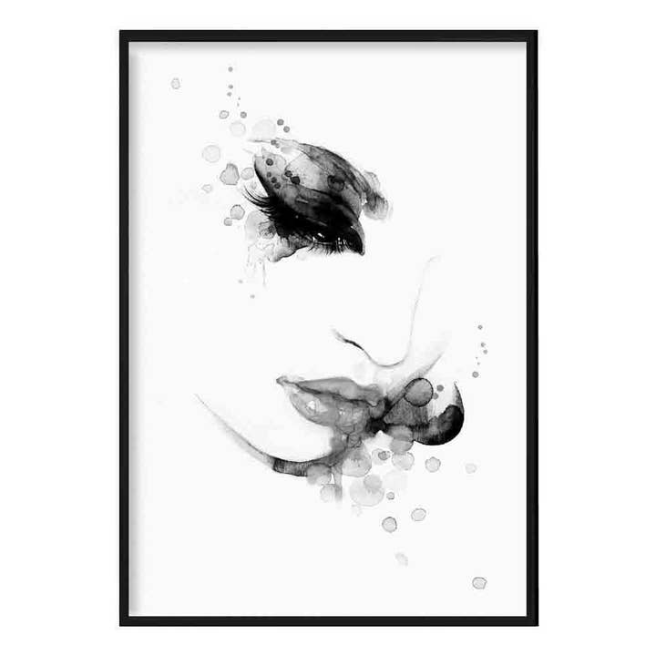 Artze Wall Art – wholesale Konsttryck – Mode illustration abstrakt akvarell ansikte konst tryck