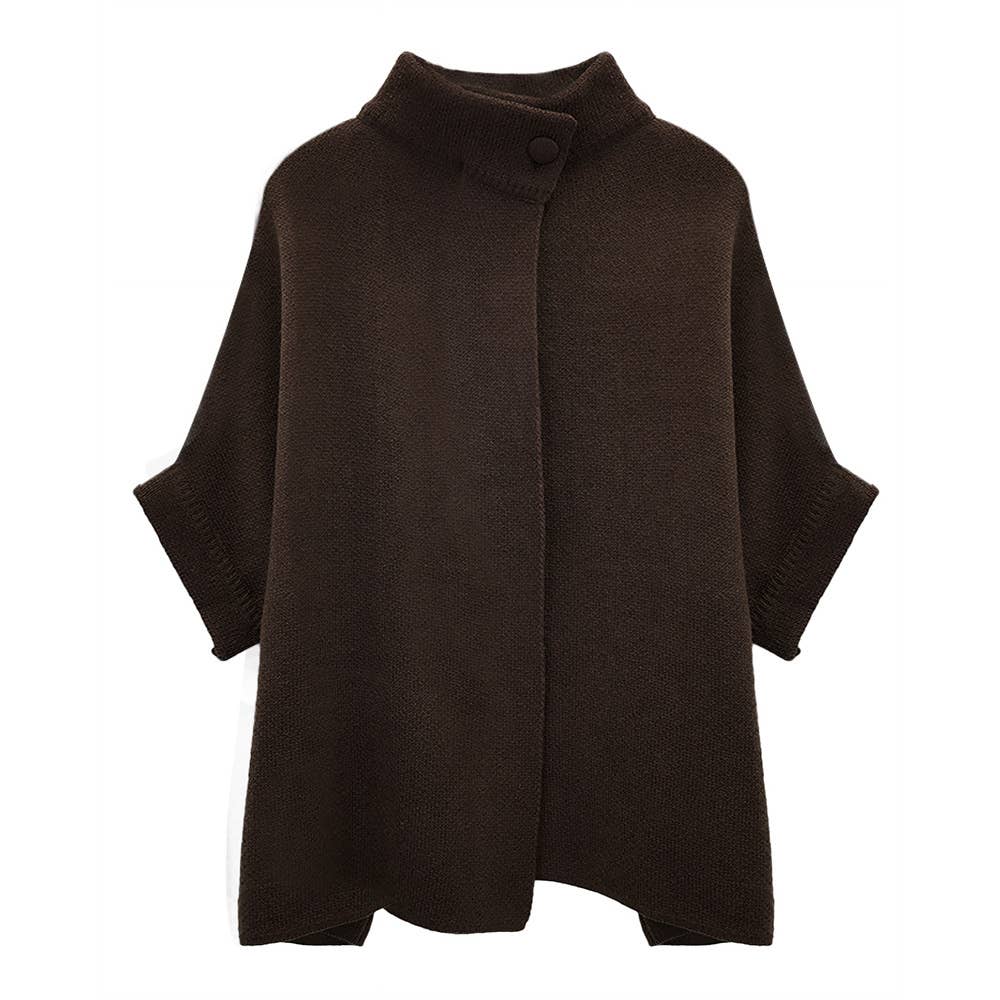 Sensibling Corp. - Wholesale Cardigan - Women's - Solid Neck Button Cardigan
15