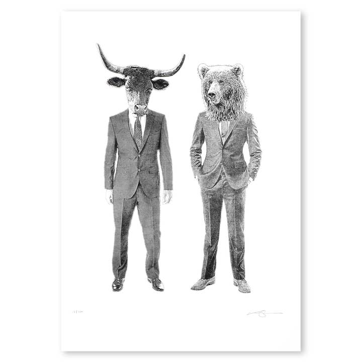 The Bull & Bear for wholesale by Mashka’s Marvellous Menagerie