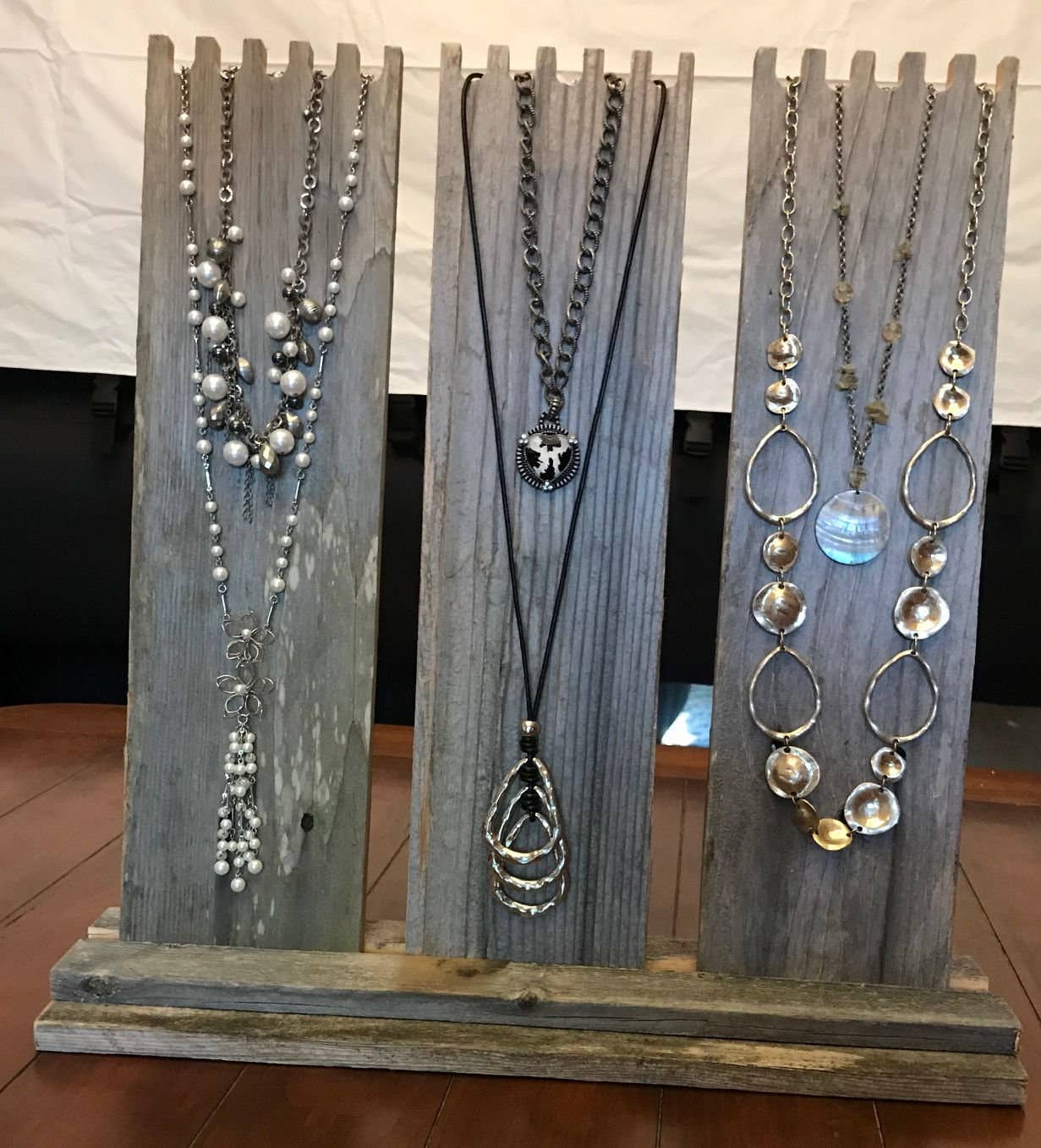 Gifted Shop Works, LLC - Wholesale Jewelry Stand & Display - Multi-Necklace Display With 3 Easels1
