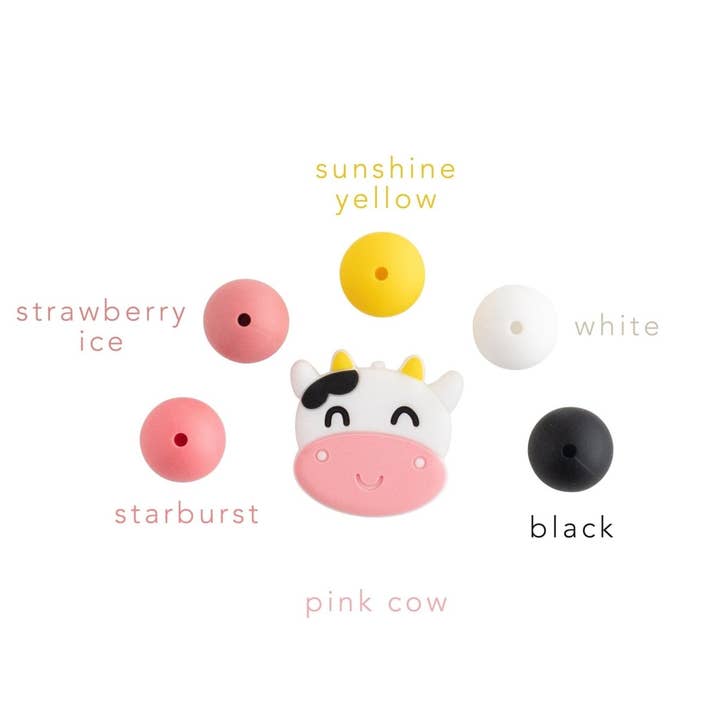 Cara & Co Silicone Craft Supply - Vente Perle - Perles focales en silicone pour vaches4