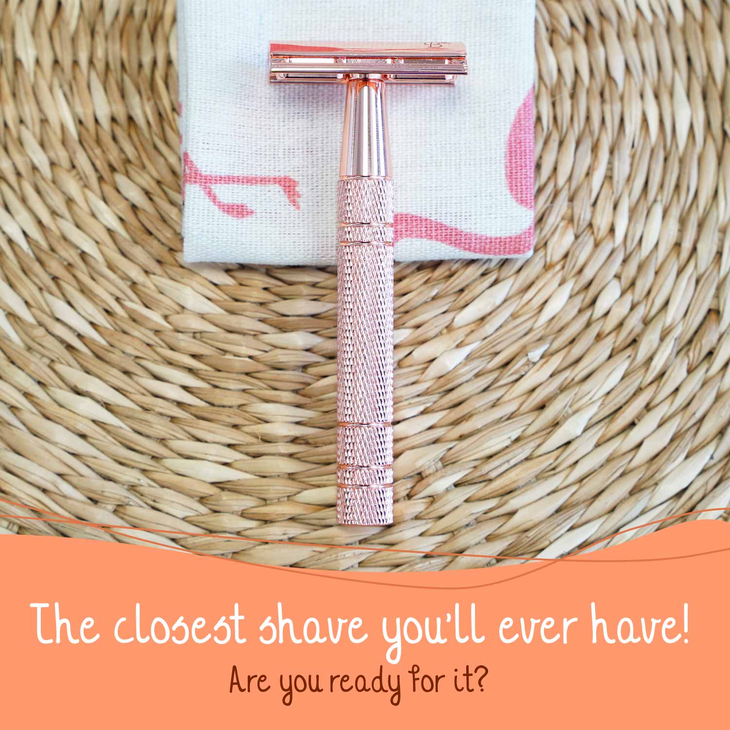 Bamboozy x Cosmeau - Venta al por mayor Maquinilla de afeitar - Afeitadora de seguridad de aluminio en color rosa dorado brillante11