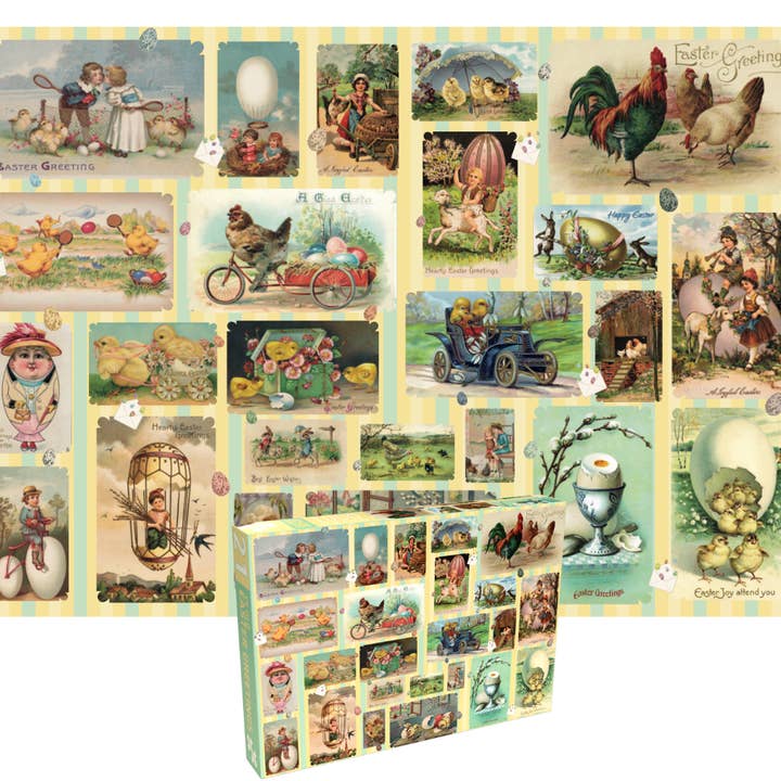 Penny Puzzle – wholesale Puzzle – Adult – Ye Old Easter Greetings 1000 piece jigsaw puzzle