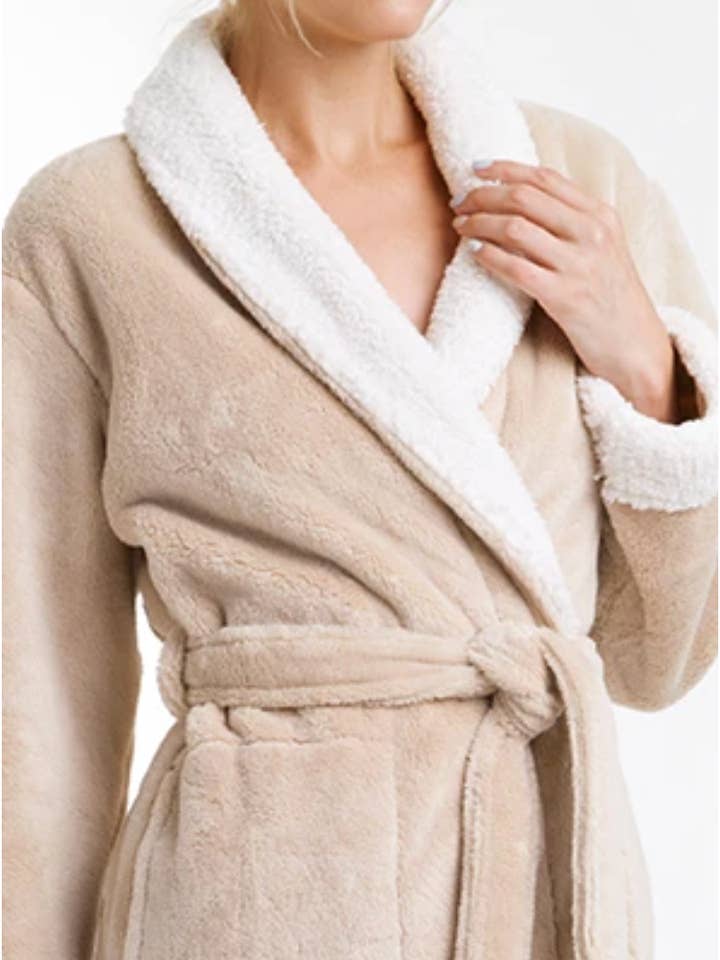 Pure Fiber - Wholesale Robe - Women's - Keila Sherpa Fleece Robe