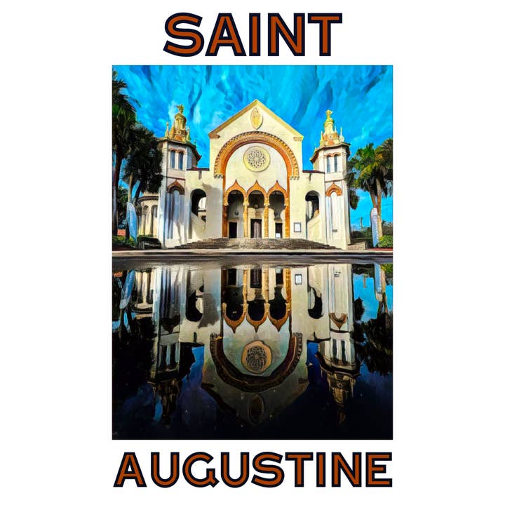 St. Augustine Church Sticker for wholesale by PNW Departure