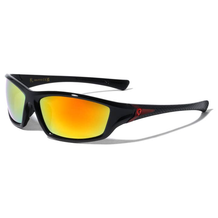 Sunrayzz Imports - Wholesale Sunglasses - Men's - Khan Textured Sports Wrap 8kn-p70121