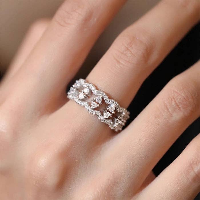 LanLivia - Wholesale Multi-Stone Ring - Dazzling Princess Style Lace Ring9