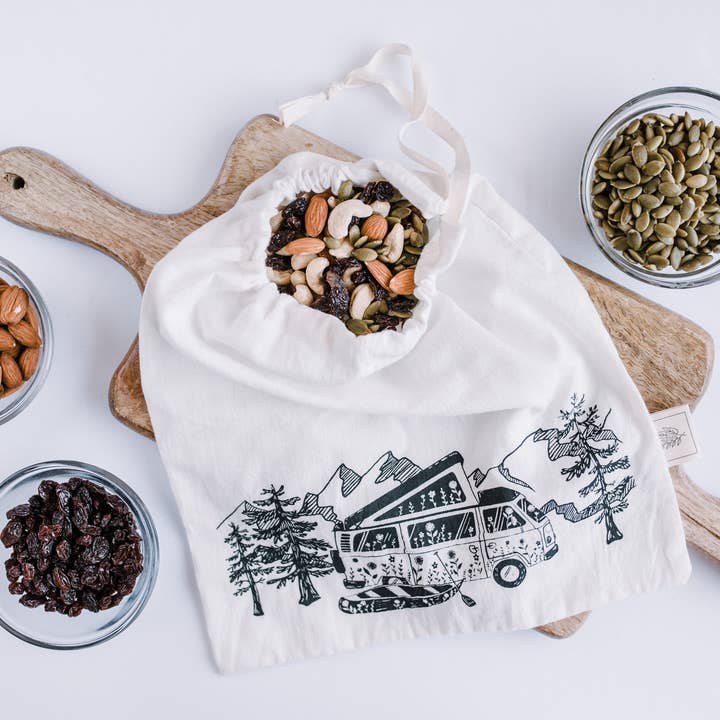 Reusable bag / Reusable Produce bag with Camper van for wholesale by Your Green Kitchen