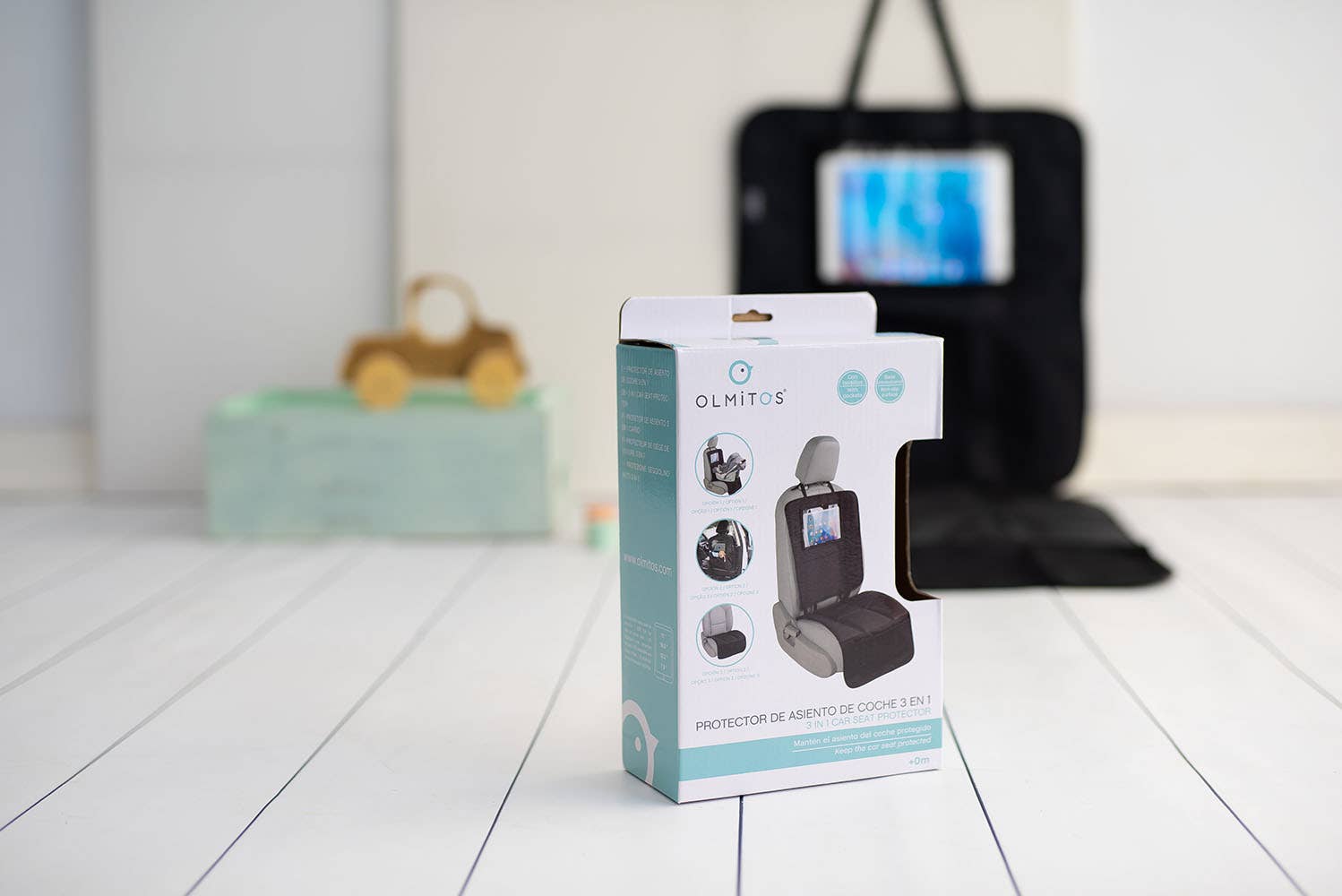 Olmitos S.A – Großhandel Kindersitzbezug – Kind & Baby – 3-in-1 Sitzschutz fürs Auto2