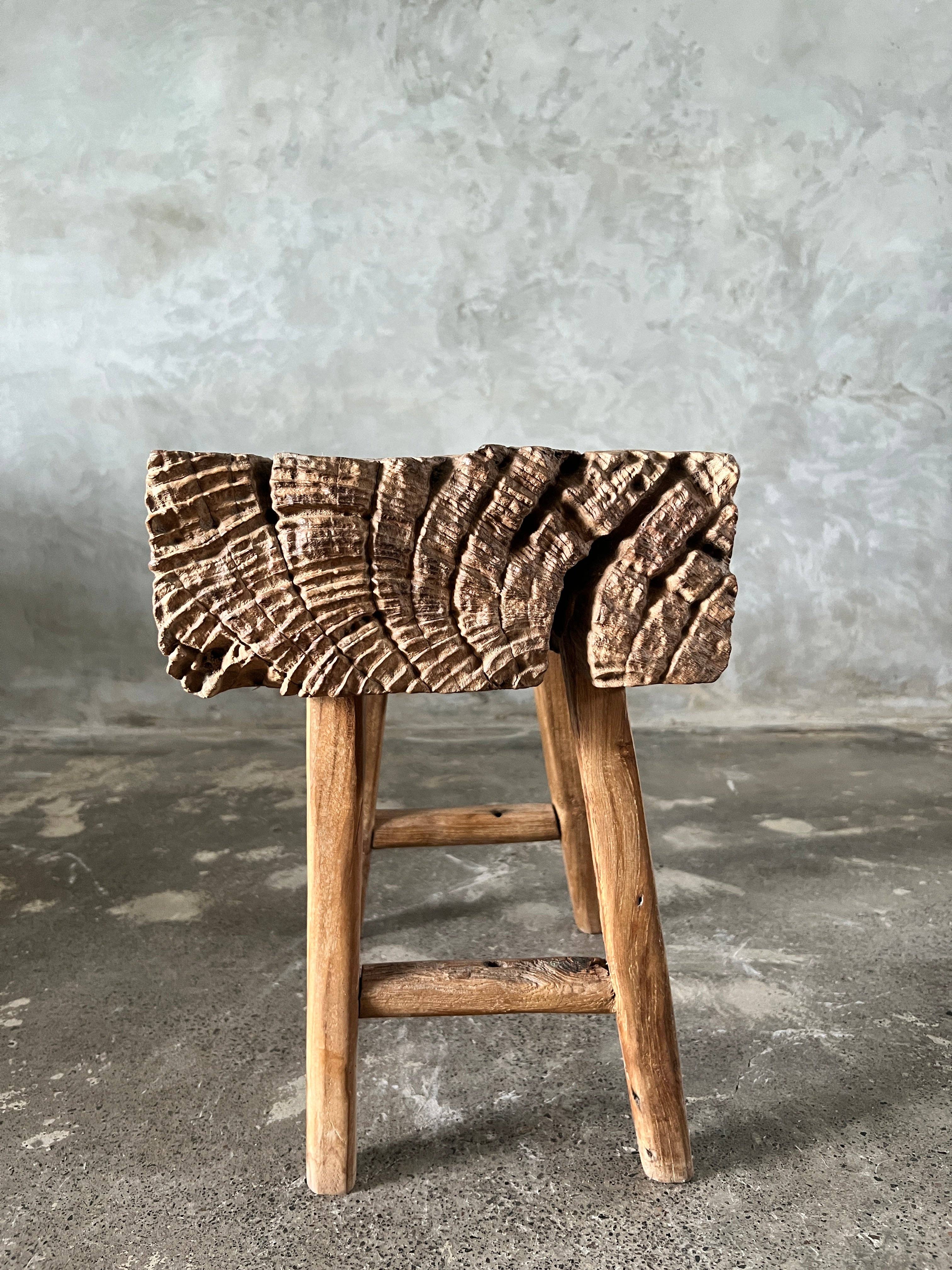 Office Objets - Wholesale Bench - Small organic bench in blonde Asian teak with four legs - Sepuluh15