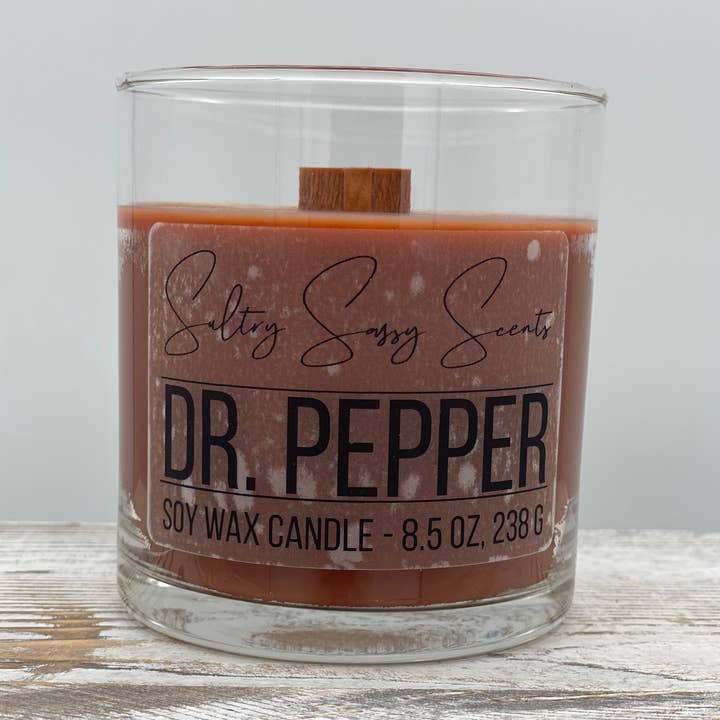 Dr. Pepper - Soy Wax Candle for wholesale by Sultry Sassy Scents