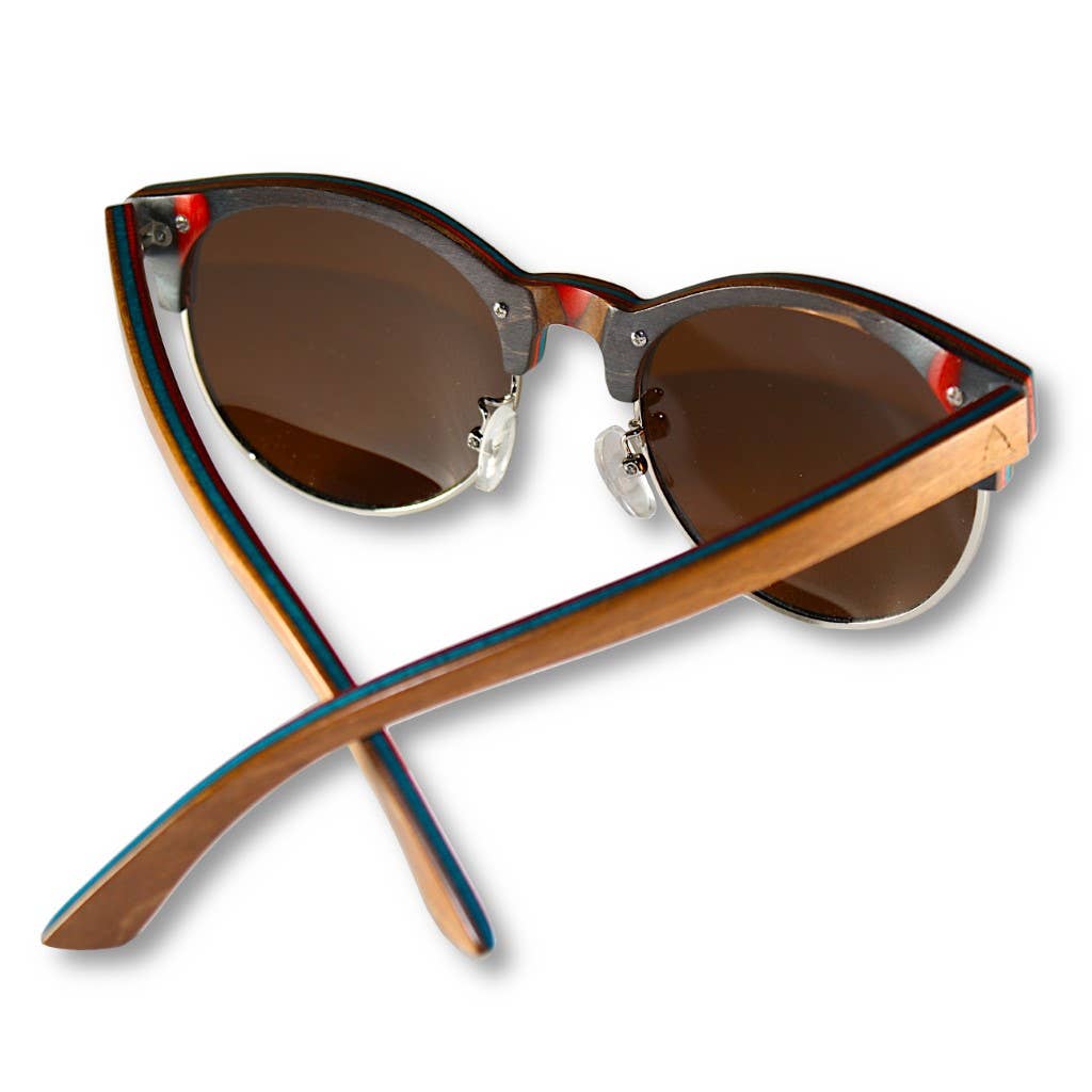 WUDN Handcrafted - Vendita all'ingrosso Occhiali da sole - Unisex - Skatedeck Riciclato 1/2 Legno, Occhiali da sole Corrimano (2 Modelli)5