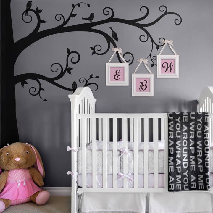 Simple Shapes – Großhandel Wandtattoo/-sticker – Wandaufkleber Corner Tree