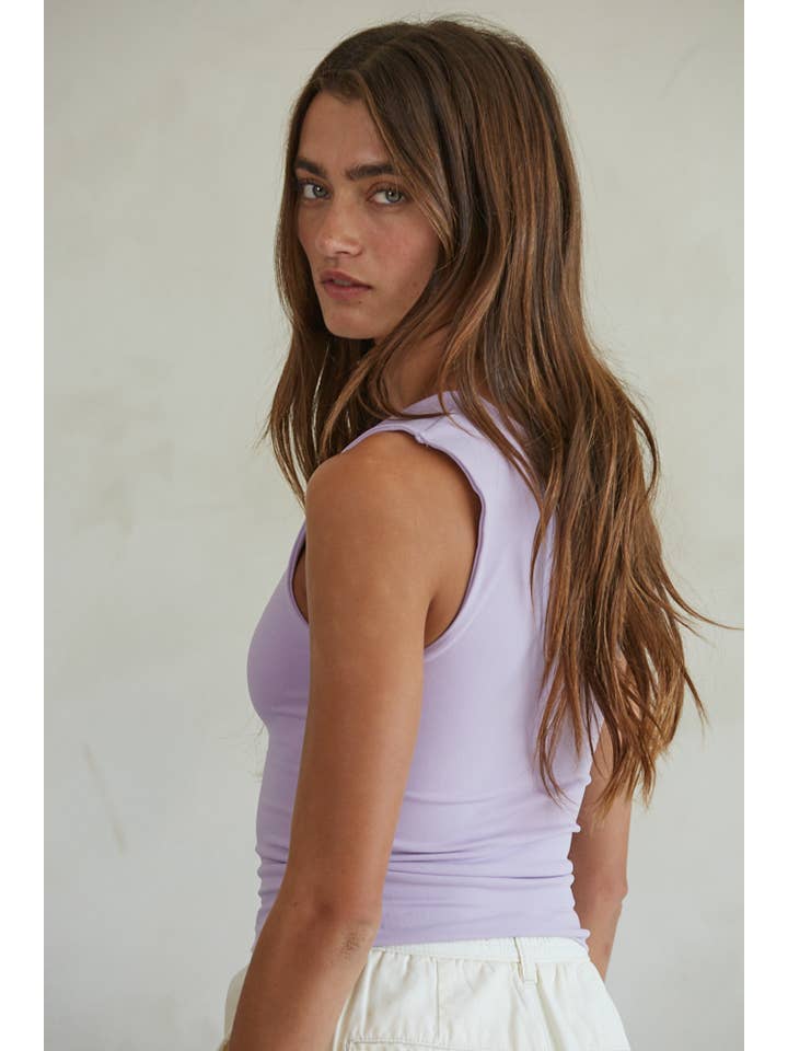 By Together – wholesale Linne (Tryckt) - Dam – S1187N | Dubbelskiktad sömlös topp34