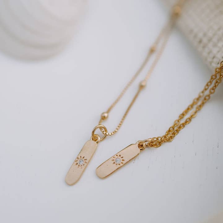 Amalfi Sun Necklace for wholesale by Mauve Jewelry Co.