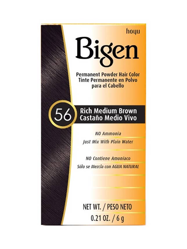 Bigen 56z Permanent Powder Hair Color Rich Medium Brown -12 for wholesale by PINEAPPLE Beauty