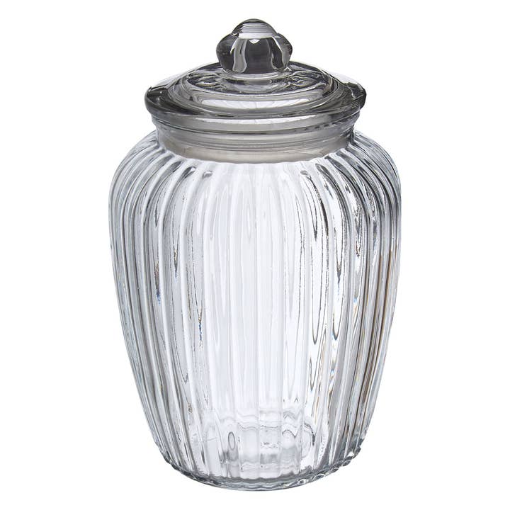 Interiors by Premier – wholesale Jar – Vintage Design Glass Storage Jar - 2280ml1