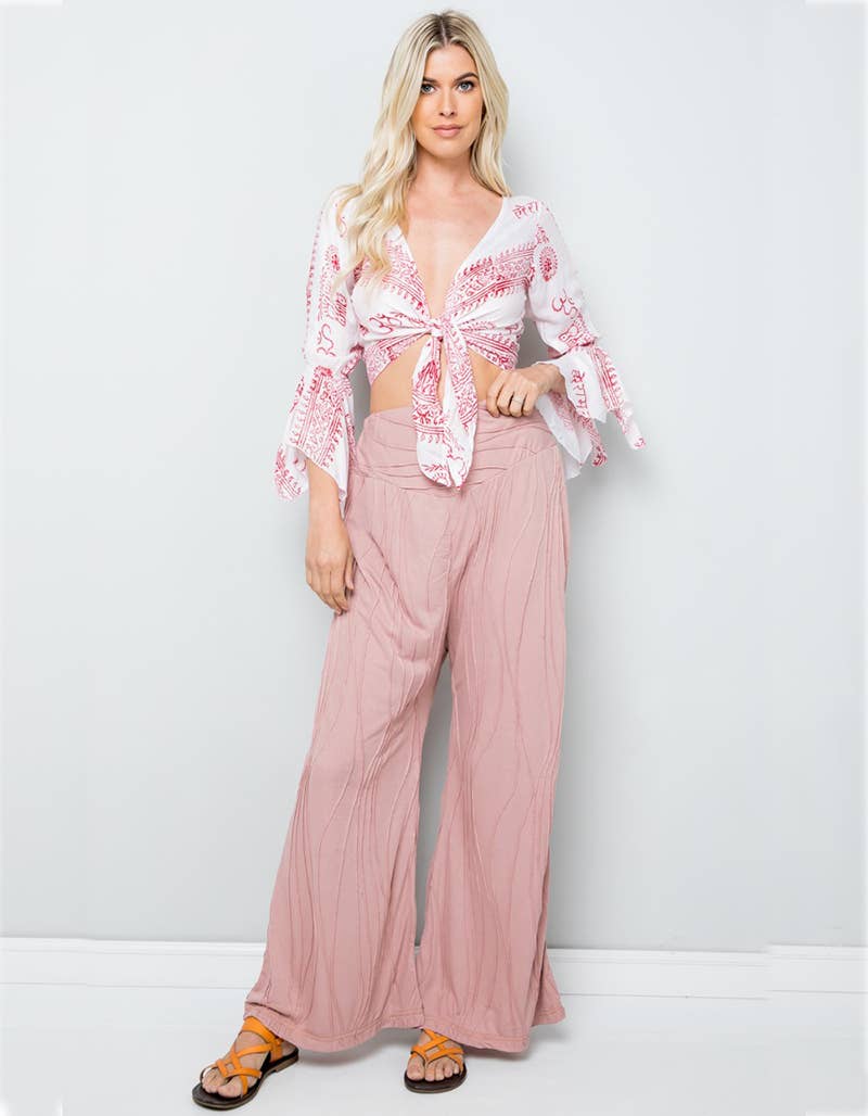 Assorted Colors Stitched fabric pant (KT-1293) for wholesale on Faire