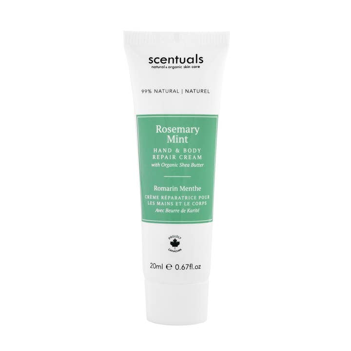 Rosemary Mint handreparationskräm 20ml för wholesale av Scentuals Natural & Organic Skin Care