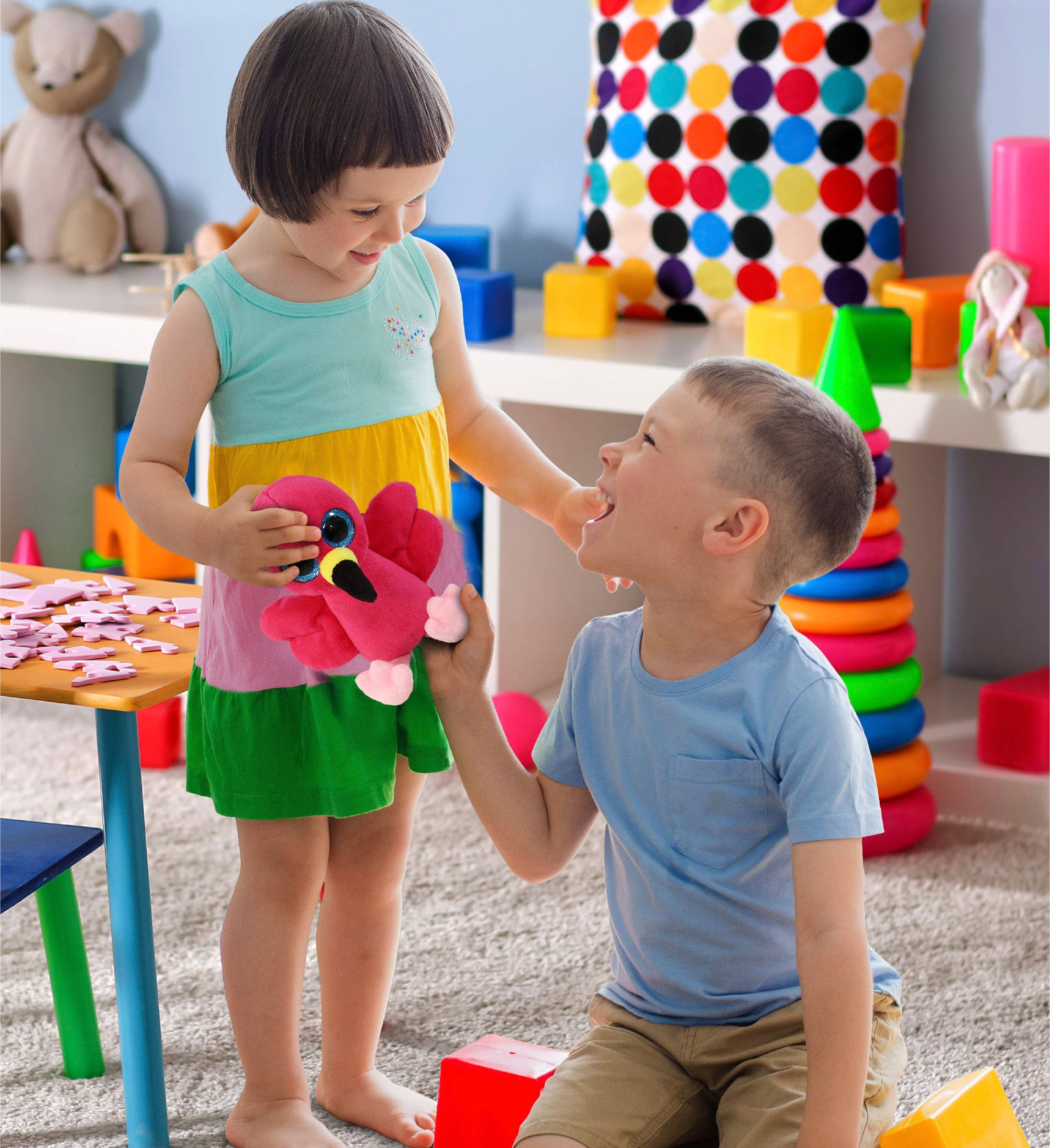 Cota Global – Großhandel Kuschel-/Plüschtier – Kind & Baby – Großes Kuscheltier - Flamingo5