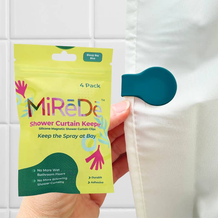 Shower Curtain Keeper Biscay Bay Blue for wholesale by Mirede