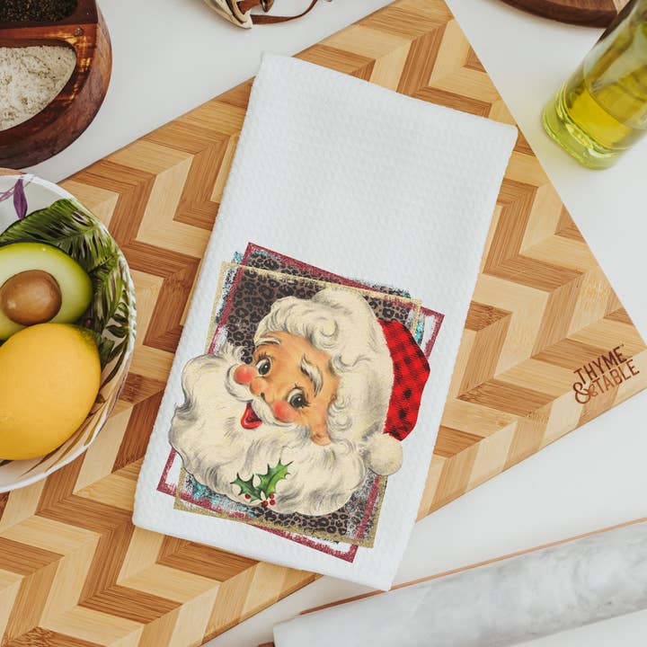 Vintage Santa hand towels for wholesale by Capable By Design