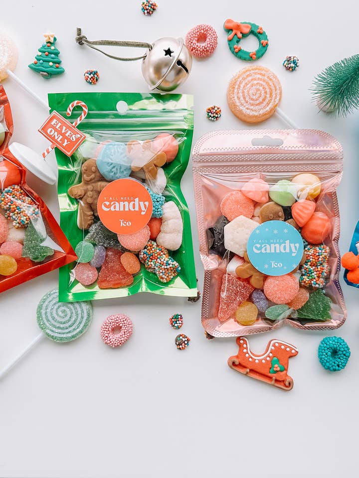 Packs de fête de vacances {pochette à fermeture éclair pour bonbons} pour la vente par Candy by J.Co