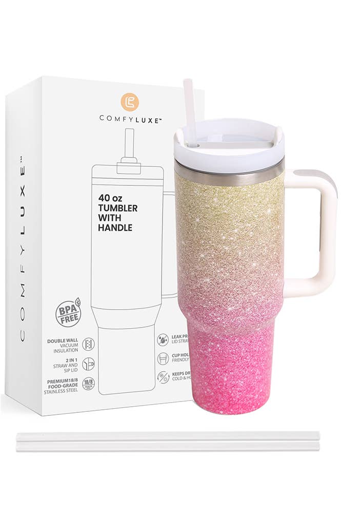 Hana - Wholesale Insulated Mug/Tumbler - Ombre 40oz Handle Tumbler4