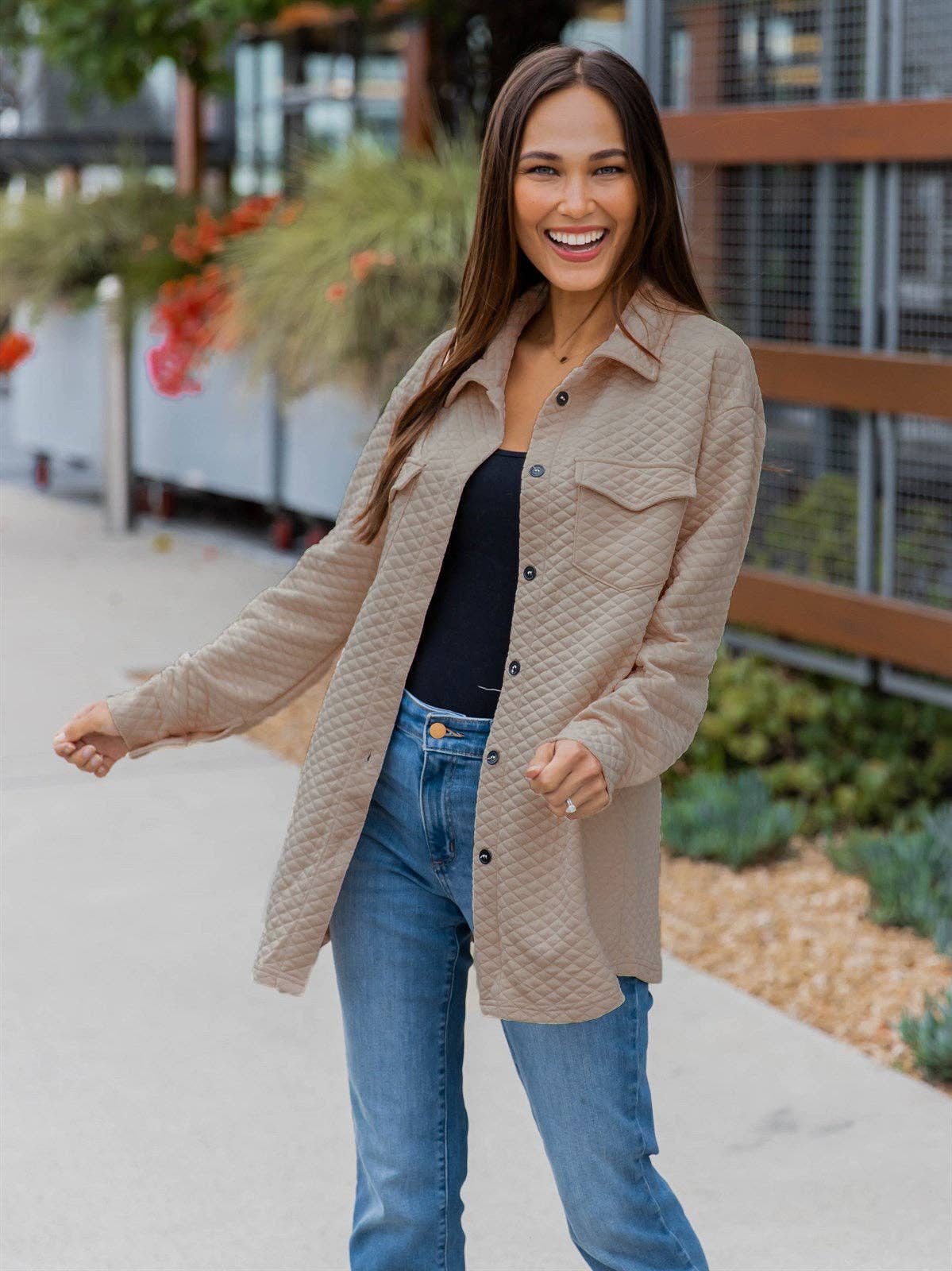 Tickled Teal - Wholesale Shirt Jacket/Shacket - Women's - Quilted Shacket17