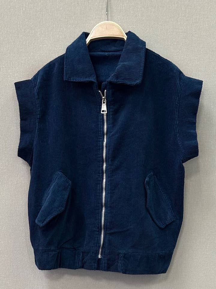 SWEET MAGIC MODA Y COMPLEMENTOS - Wholesale Outerwear Vest - Women's - CORDUROY VEST1