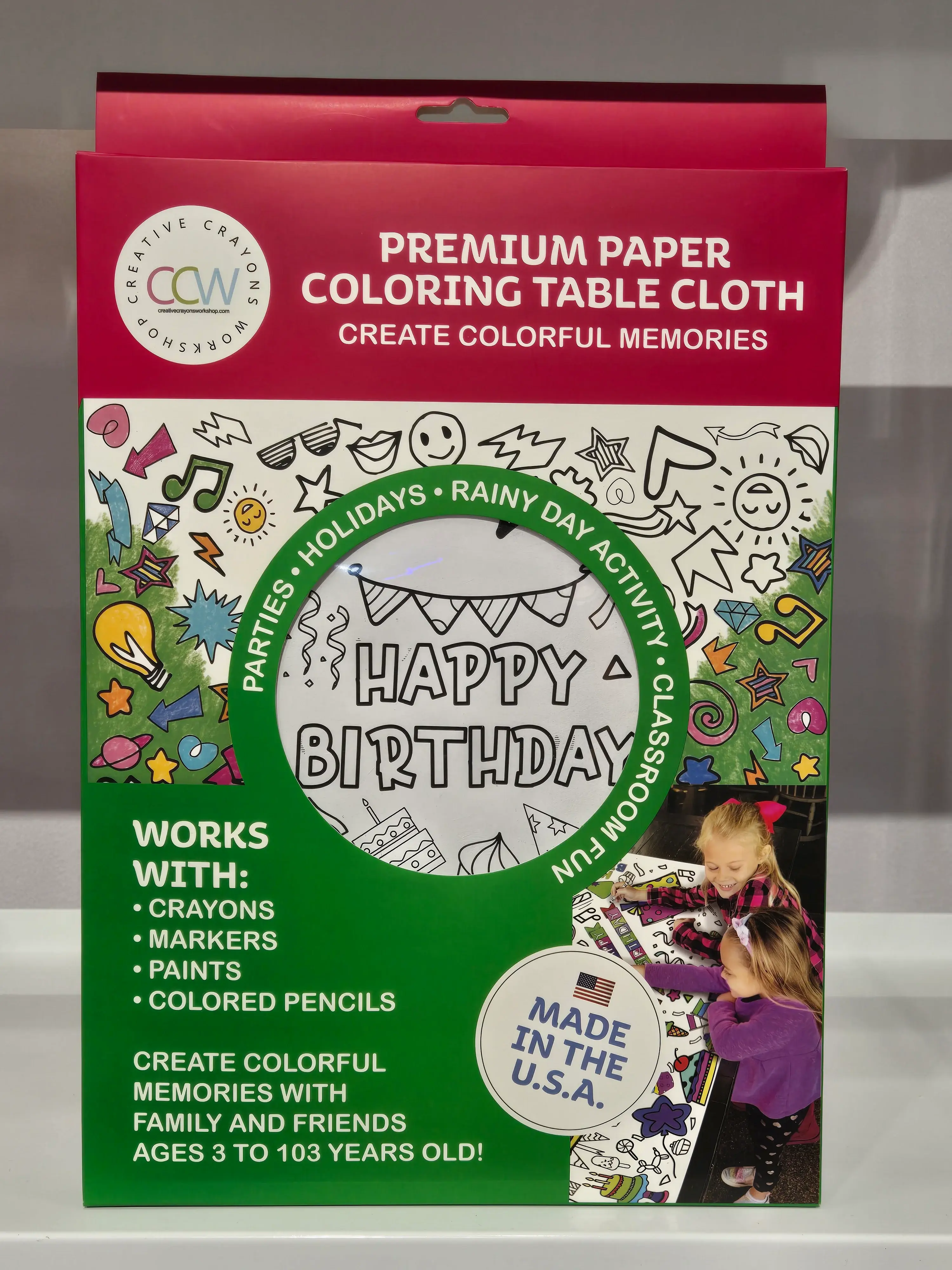 Creative Crayons Workshop - Wholesale Coloring Tablecloth - Kids & Baby - Birthday Party Coloring Tablecloth | Kids Activity2