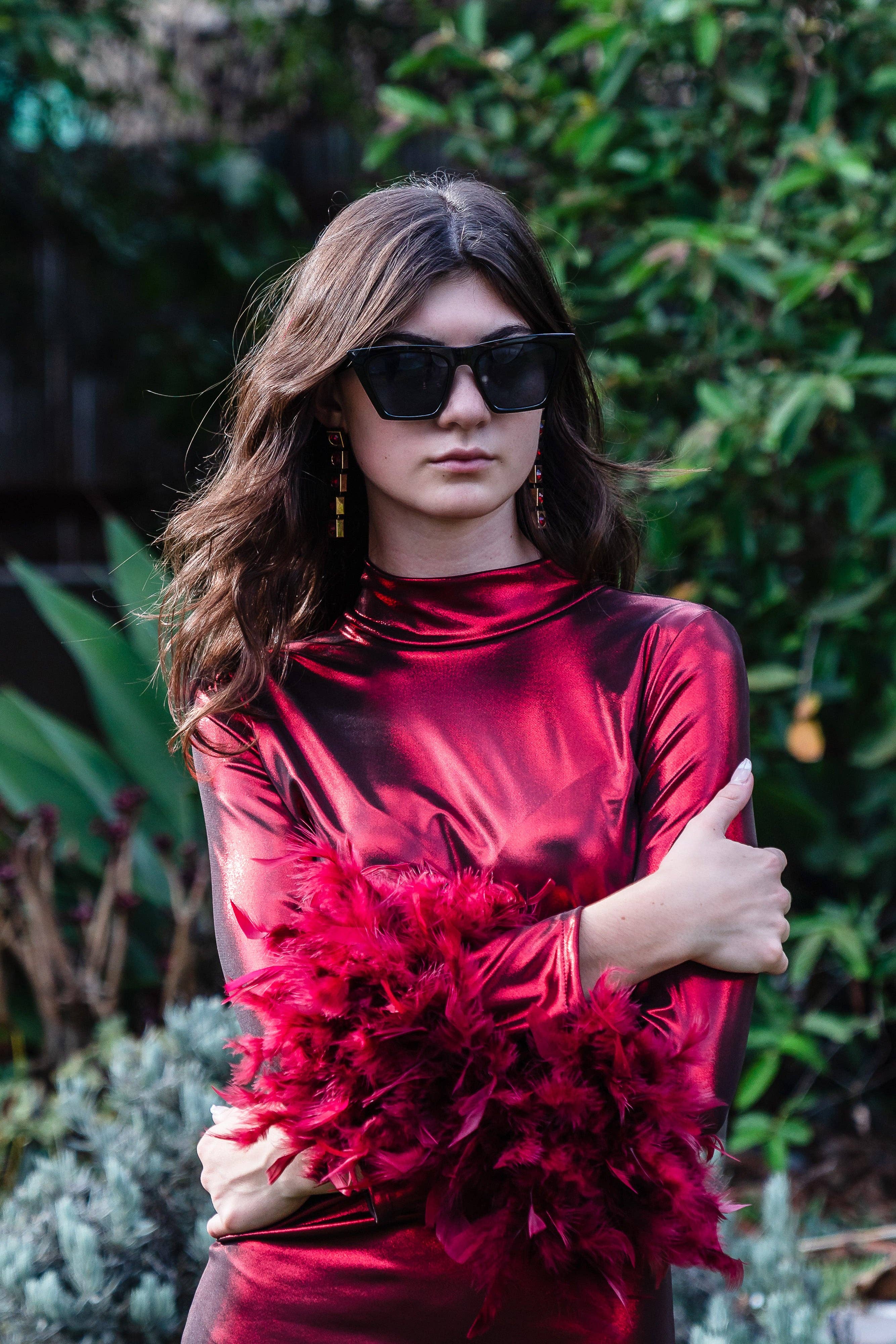 Jennafer Grace - Wholesale Dress - Women's - Julianne Dress in Electric Cherry7