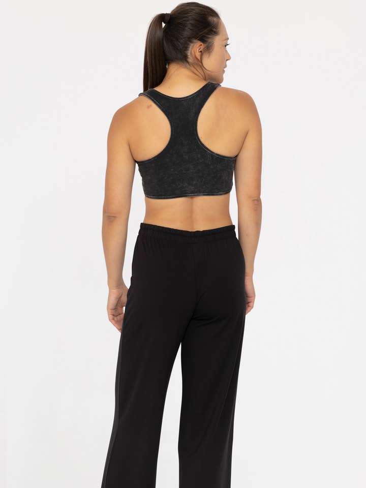 Mono B - Vendita all'ingrosso Reggiseno sportivo - Donna - Reggiseno a schiena scoperta in misto cotone con lavaggio minerale6