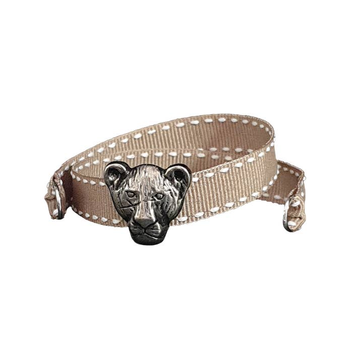 Smartever Srl - Wholesale Bedelarmbandje - ARMBAND PALLADIUM LEEUW BEIGE