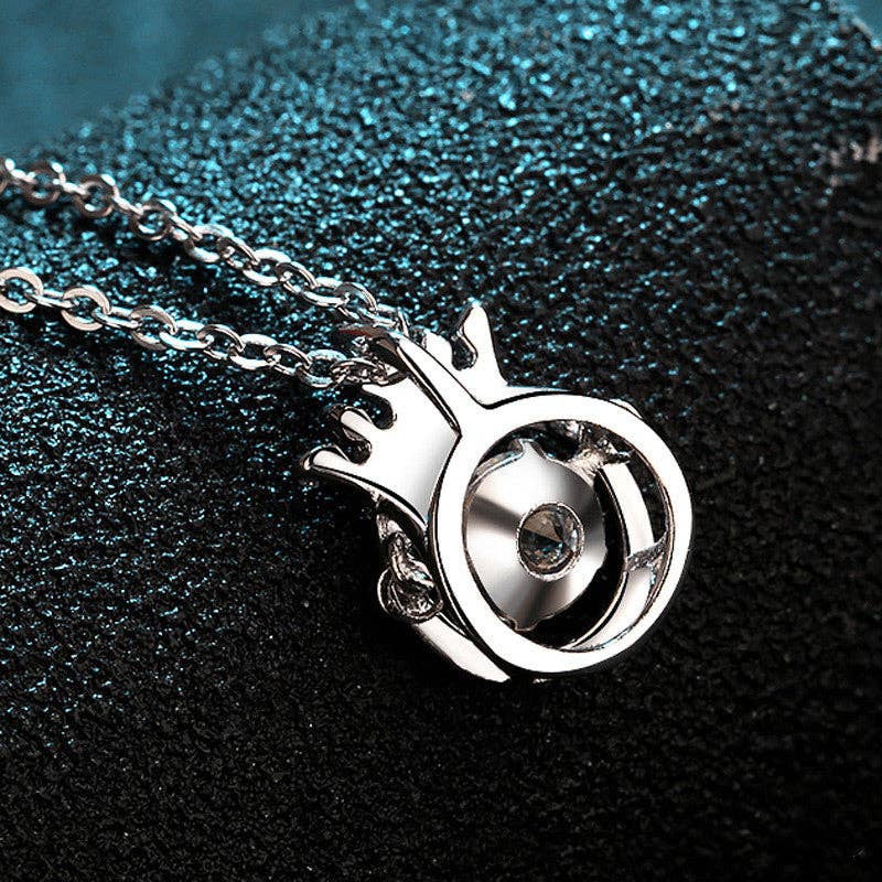 Perimade & Co. LLC – Großhandel Kette mit Anhänger/Charm – Halskette mit Moissanit-Kronenanhänger aus 925er-Sterlingsilber3