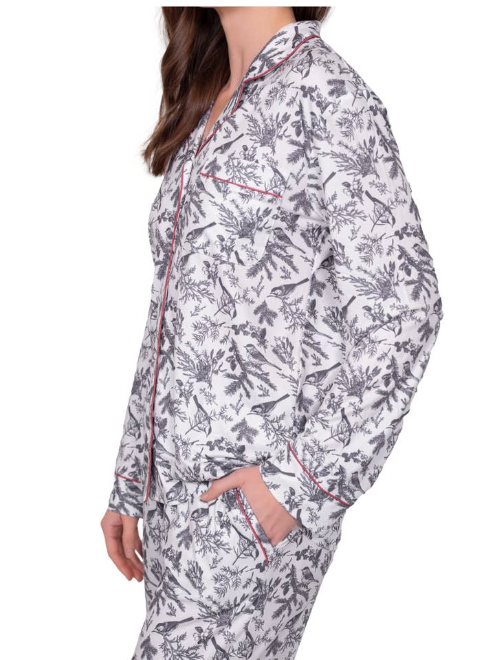 LATTELOVE - Wholesale Sleepwear Set - Women's - LS NOTCH COLLAR TOP & JOGGER PAJAMA GIFT SET23