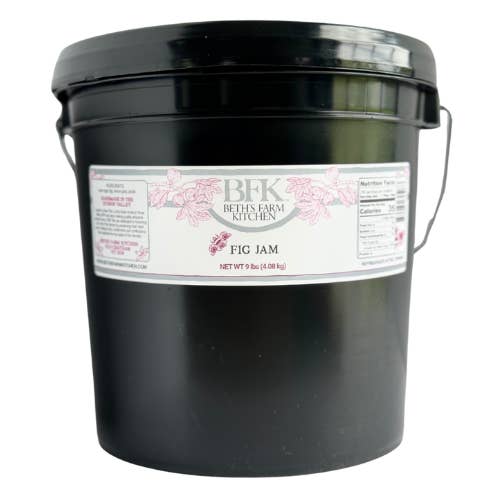 Fig Jam Heaven - Low Sugar Bulk 1 Gallon Food Service Tub for wholesale by Beth's Farm Kitchen