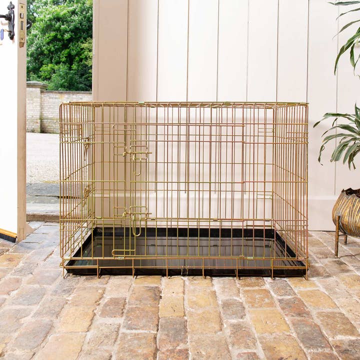 Lords and Labradors - Wholesale Pet Carrier - Cat/Dog - Heavy Duty Deluxe Dog Crate in Iridescent Gold